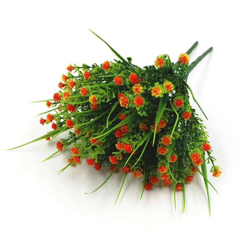 

2020 Artificial Flower For Home Decor Wedding Bridal Accessories Gypsophila Plastic Flower Artificial Plants Bouquet Of Leaves