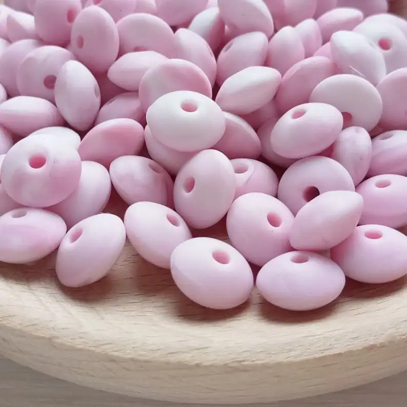 Мрамор розовый блюдце Силиконовые Прорезыватели для зубов силиконовый