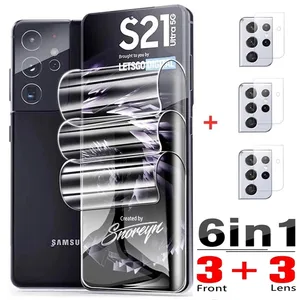 hydrogel film for samsung s20 s21 s10 plus note 20 21 ultra screen protectors for samsung note 8 9 10 plus s10e s20fe not glass free global shipping