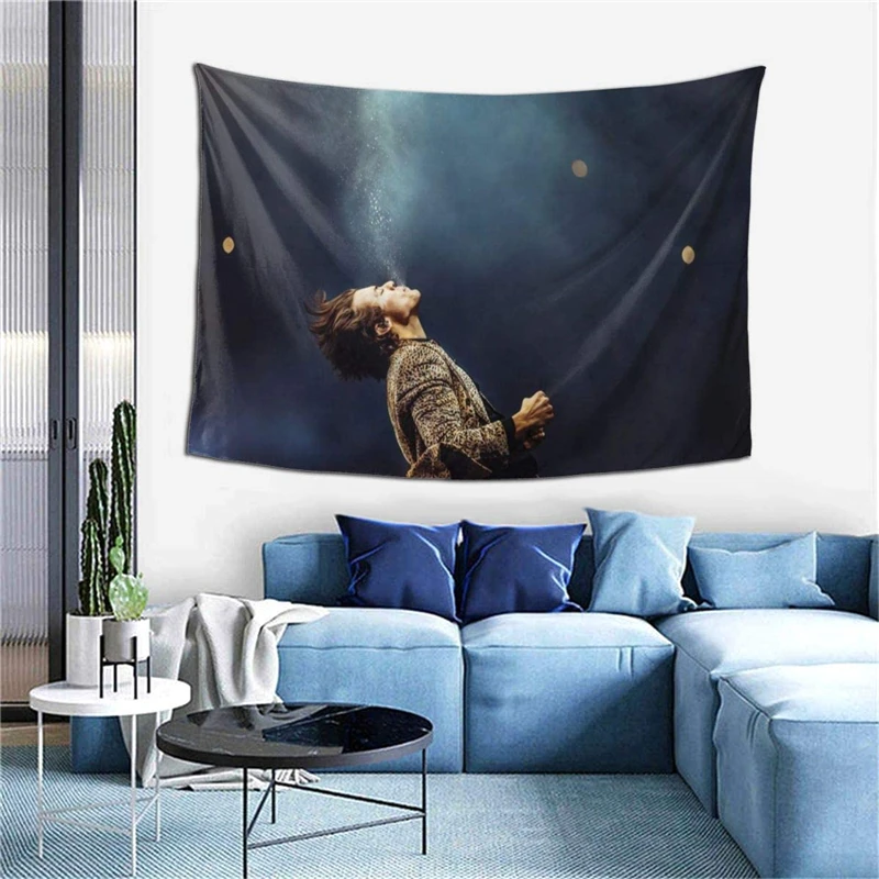 

Harry-Styles Wall Hanging Tapestry Wall Cloth Living Room Bedroom Art Decor Background Cloth Individual Gift