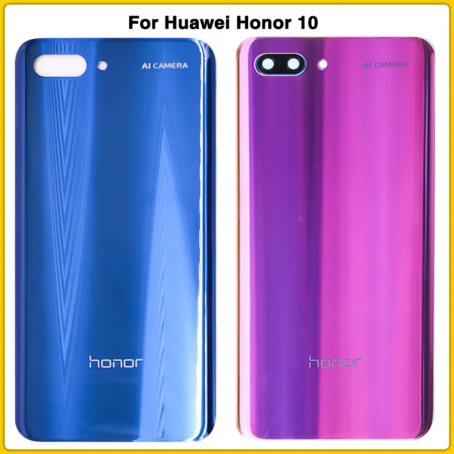 Корпус батареи чехол стекло для huawei honor 10 батарея задняя панель Задняя крышка Замена панели