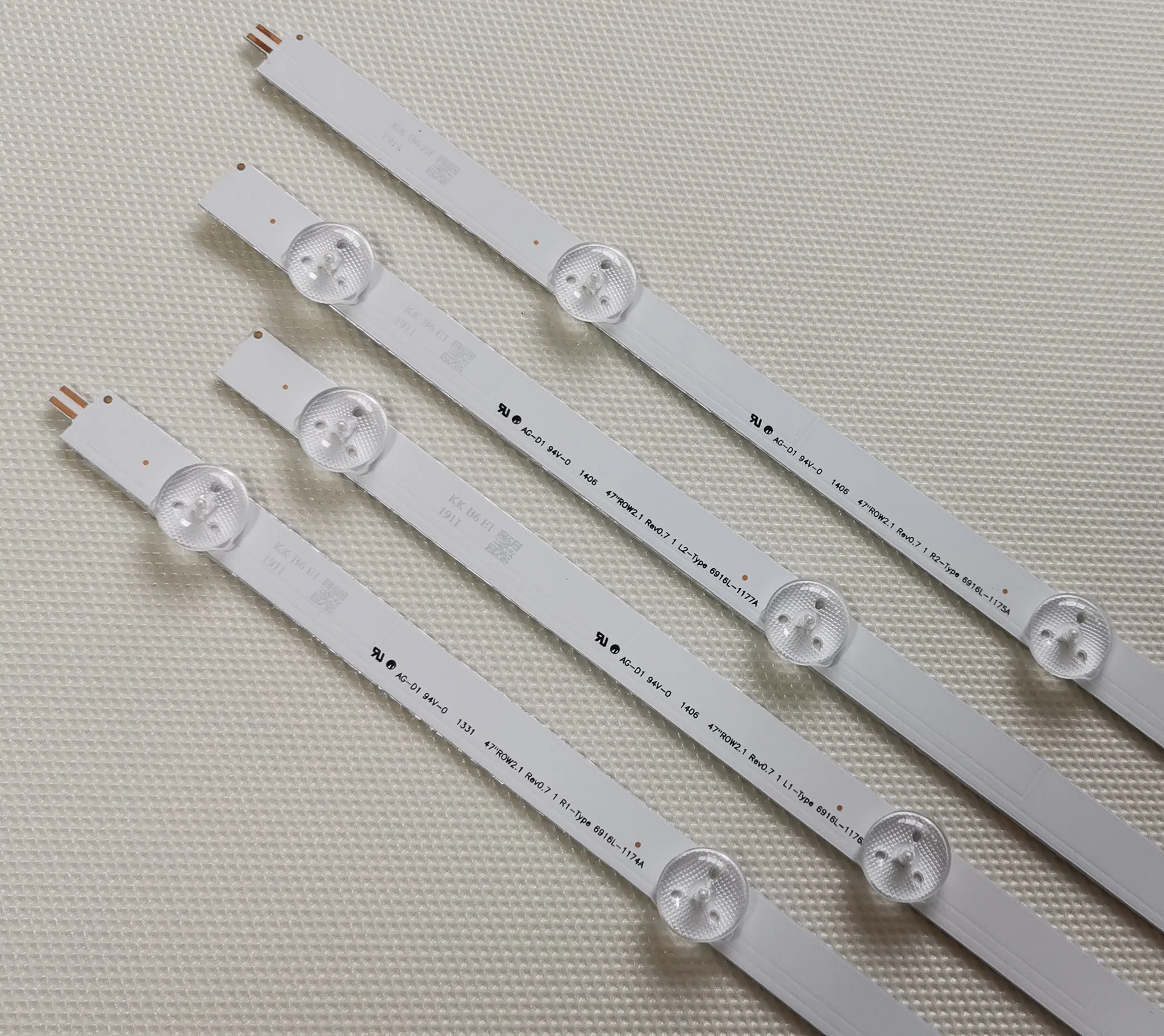 12 шт./компл. новая светодиодная полоса для LG 47LA613V 47LA6130 47LN540R 47LN540B 47LN6138 47LA620S 6916L-1174A