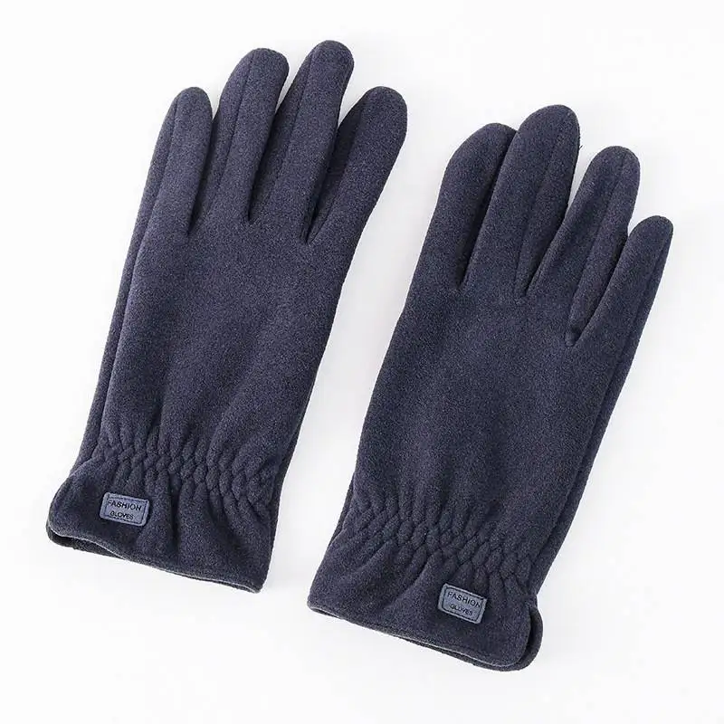 

Winter men's warm gloves riding touch screen driving Plush heat insulation