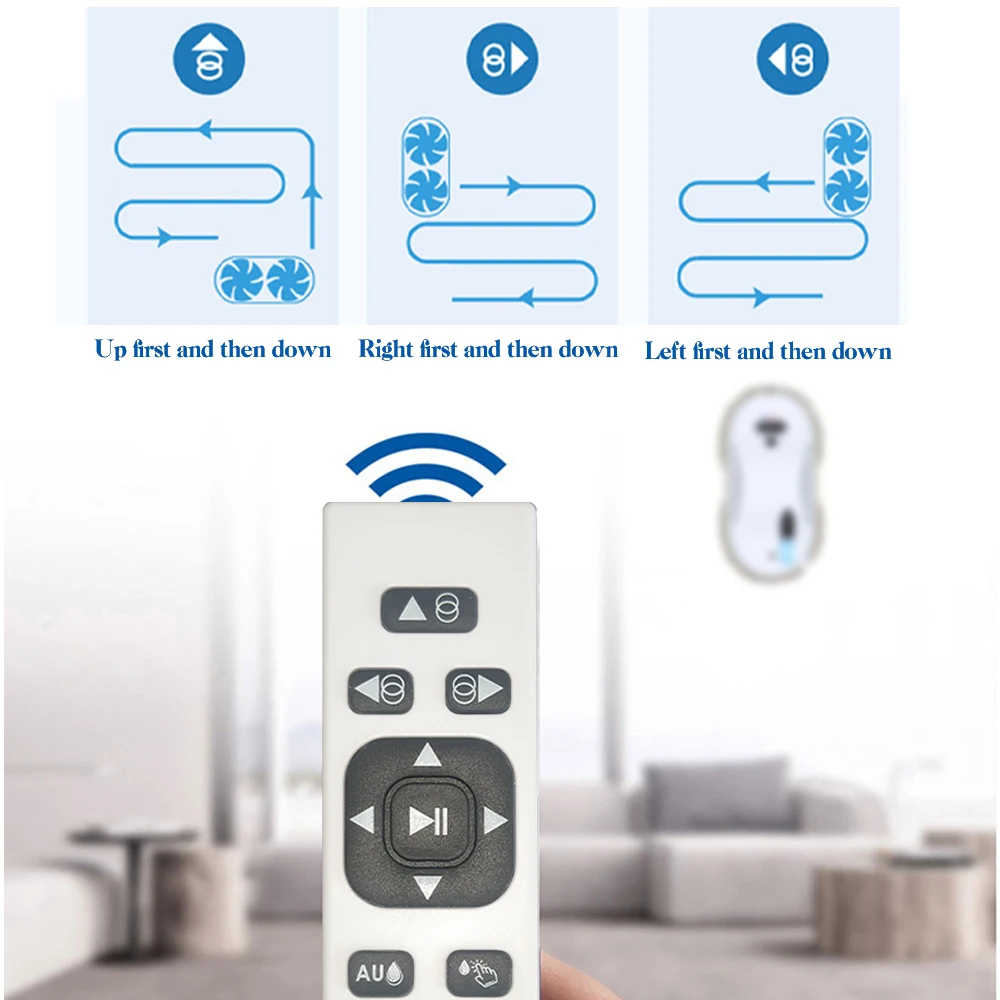 Window Cleaner Robot Electric Intelligent Remote Control Vacuum Automatic Water Sprey Anti-falling | Бытовая техника