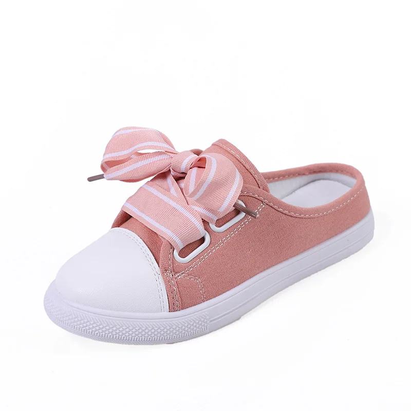 

2021 Summer Autumn New Women's Vulcanize Shoes Breathable Lace-up Shallow Flat Canvas Shoes Beautiful Non-slip for Outside