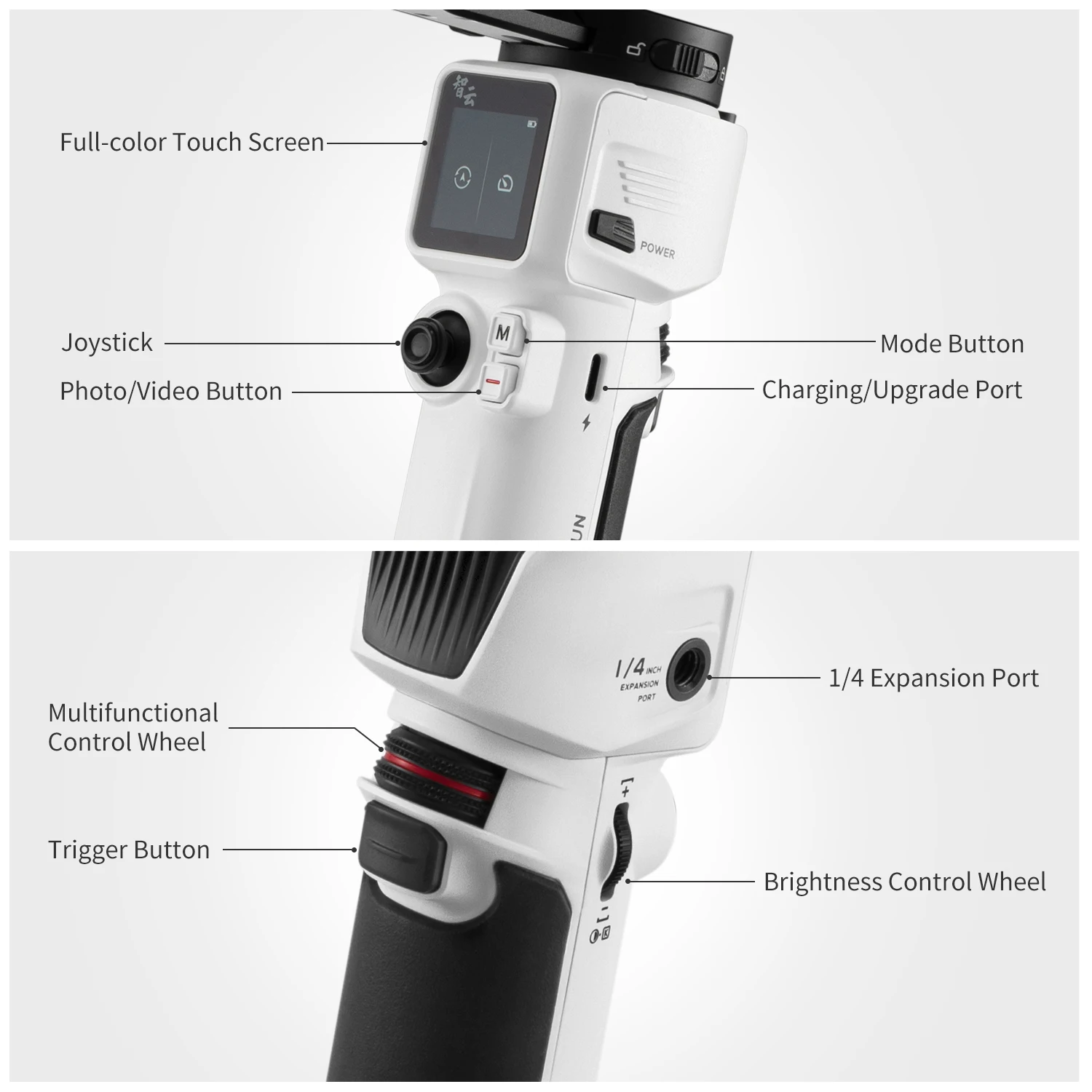 ZHIYUN Official Crane M3 Gimbal for Mirrorless Cameras Smartphone Action Cam Handheld Stabilizer for Camera iPhone 14 Pro Max