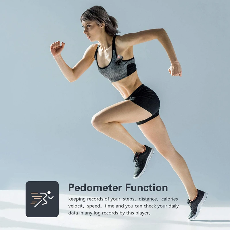 

Bluetooth 4.2 MP3 Player Portable Touch Screen Mini Sports MP3 Players With Pedometer FM Radio Voice Recorder