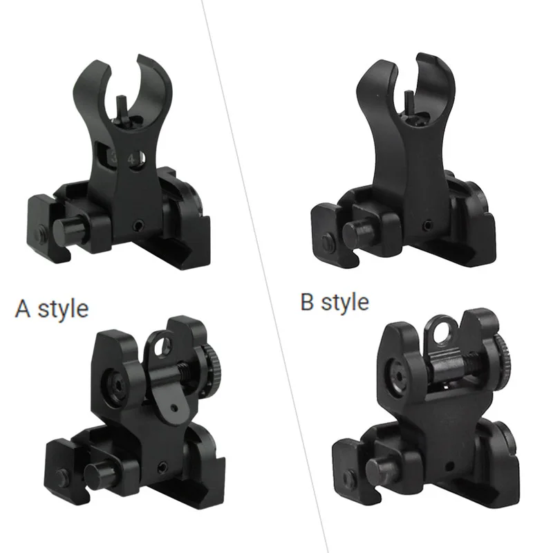 Тройной металлический передний и задний складной боевой прицел Охотничьи