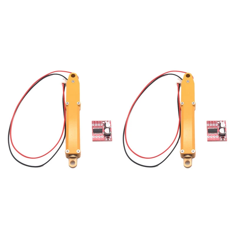 

2X N20 Electric Full Metal Push Rod Push Rod for Rc Excavator Dump Truck Metal Cylinder with Motor Drive Board -6V