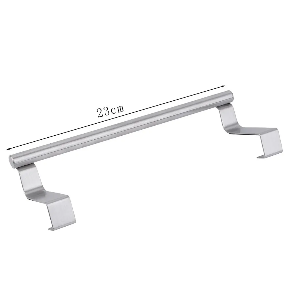 Stainless Steel Towel Bar Holder Over the Kitchen Cabinet Cupboard Door Hanging Rack Storage Holders Accessories | Обустройство дома
