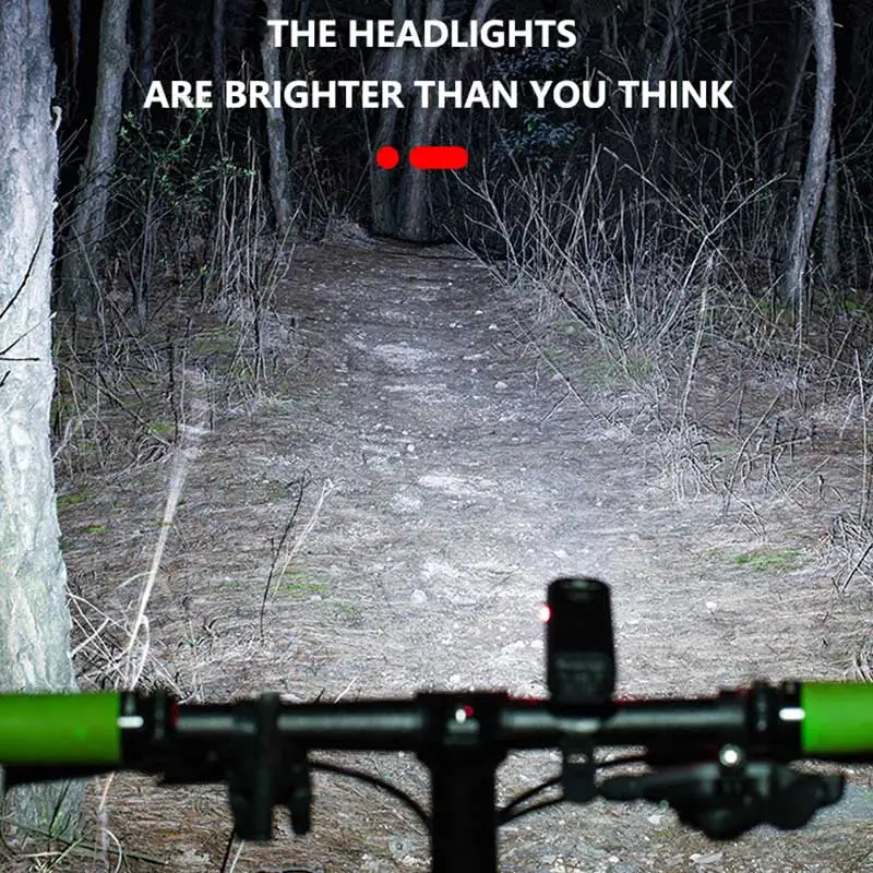 

Smart Induction Bicycle Front Light Set USB Rechargeable Rear Light LED Headlight Bike Lamp Cycling FlashLight For Bike Waterpro
