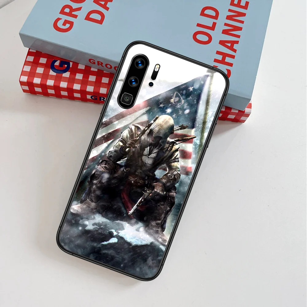 

Assassin Creed Valhallas Game Phone Case For Huawei P Mate Smart 10 20 30 40 Lite Z 2019 Pro black Cell Pretty Prime Painting
