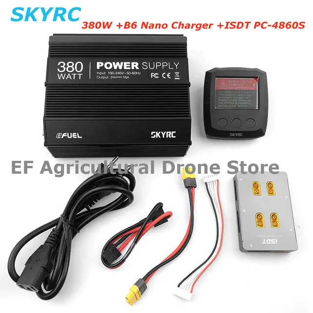 SKYRC B6 Nano 320W + Power Supply EFUEL 380W + iSDT PC-4860S