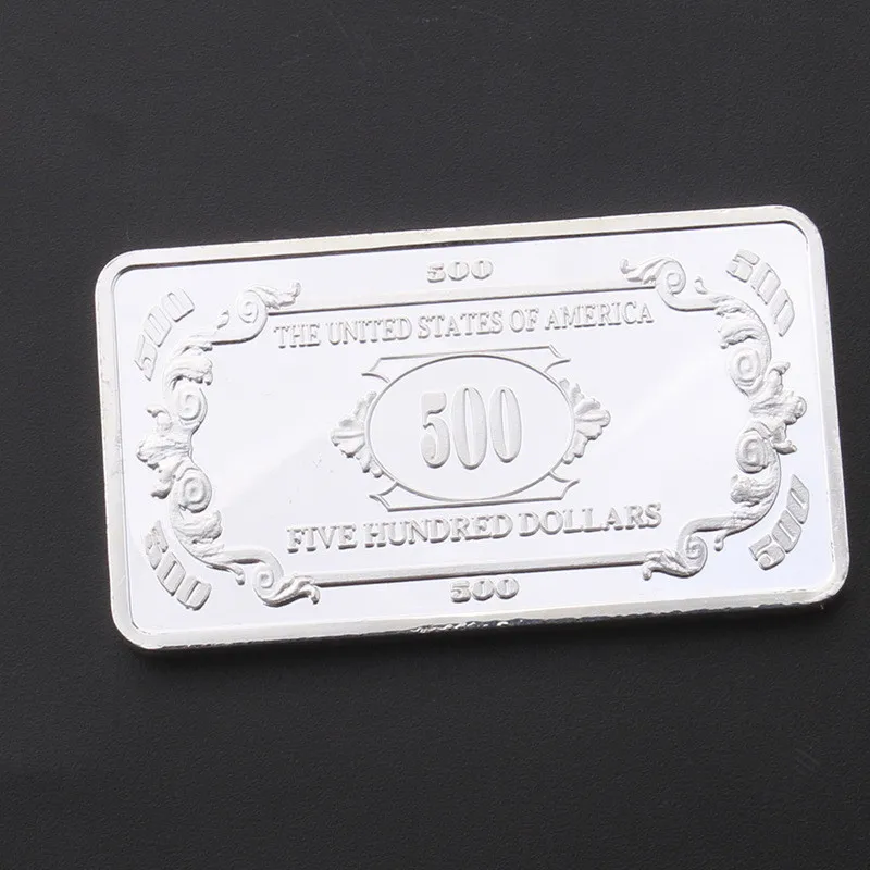 Современные Позолоченные слитки $500 золотые и серебряные памятные монеты