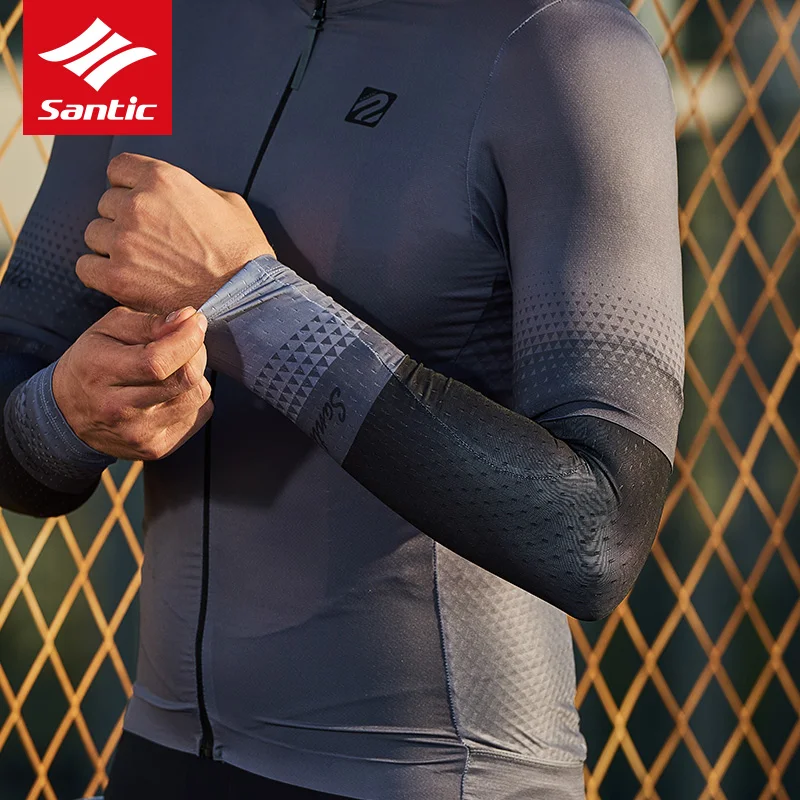 Грелки Santic мужские и женские для велоспорта дышащие рукава из полиэстера защита