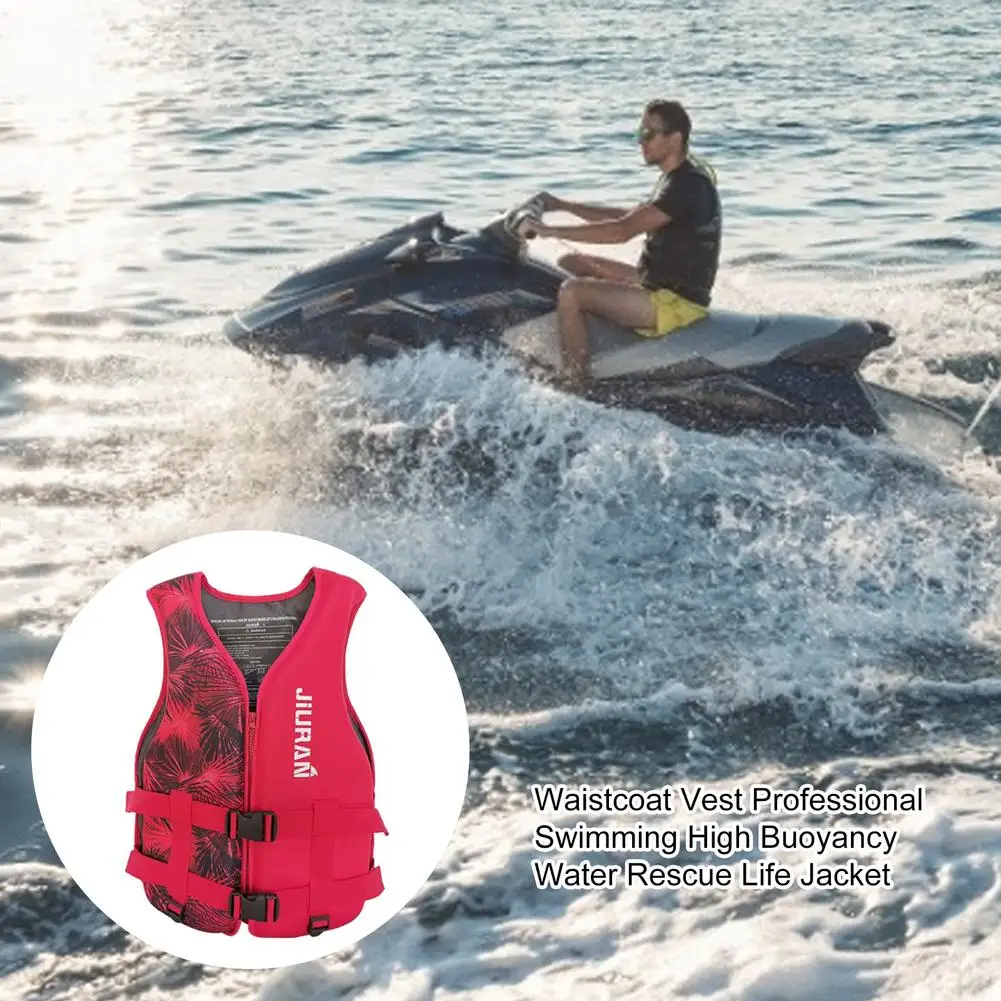 

Outdoor Swimming Boating Skiing Driving Vest Survival Suit Polyester Life Jacket For Adult Children With Swimming Waistcoat Vest