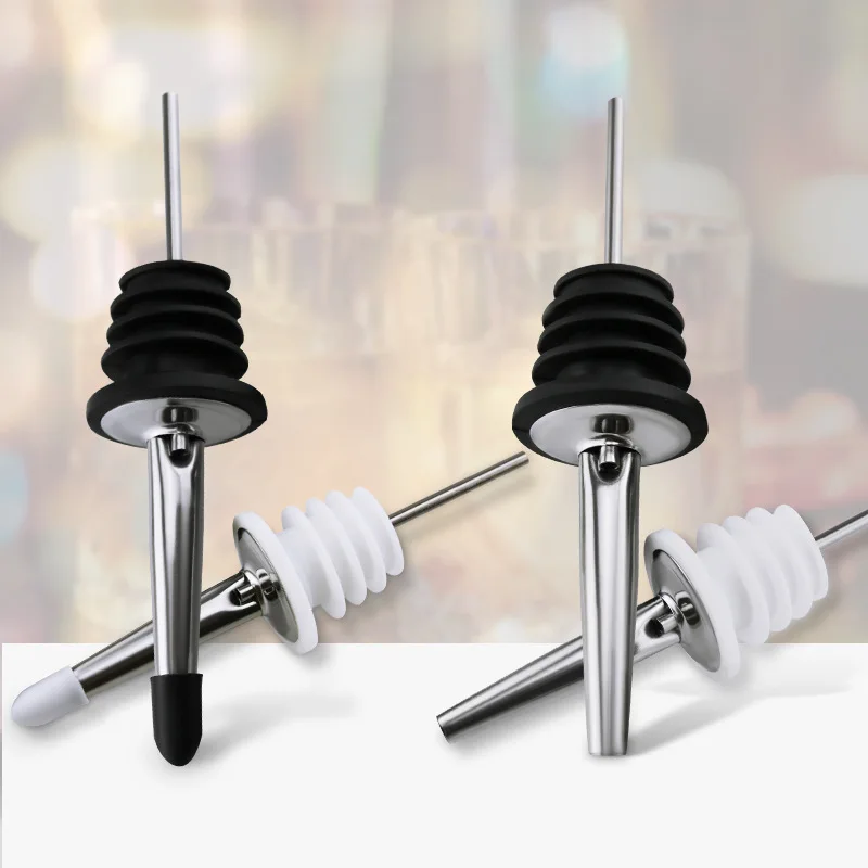 

2Pcs Universal Stainless Steel Wine Pourer Wine Bottle Stoppers Beer Bottle Caps For Kitchen Bar Party Barware Accessories Tools