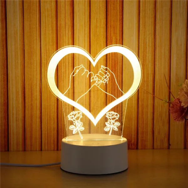 3D светильник в виде самолета светодиодный настольная лампа ночсветильник для