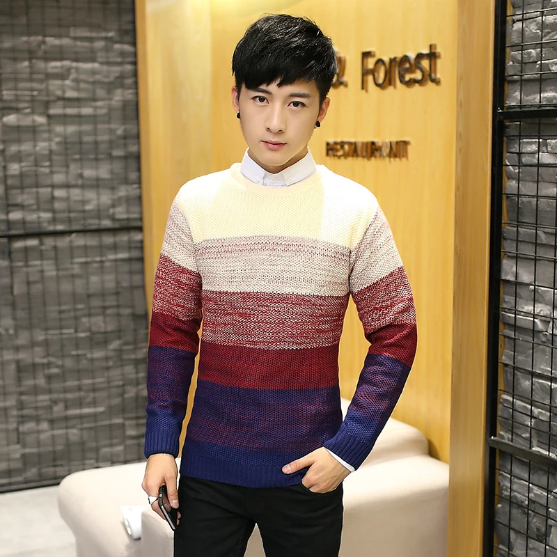 

Autumn Winter New Arrivals Sweaters O-Neck Wool Sweater Men Quality Pullover Clothing Knitted Cashmere Pullover Men