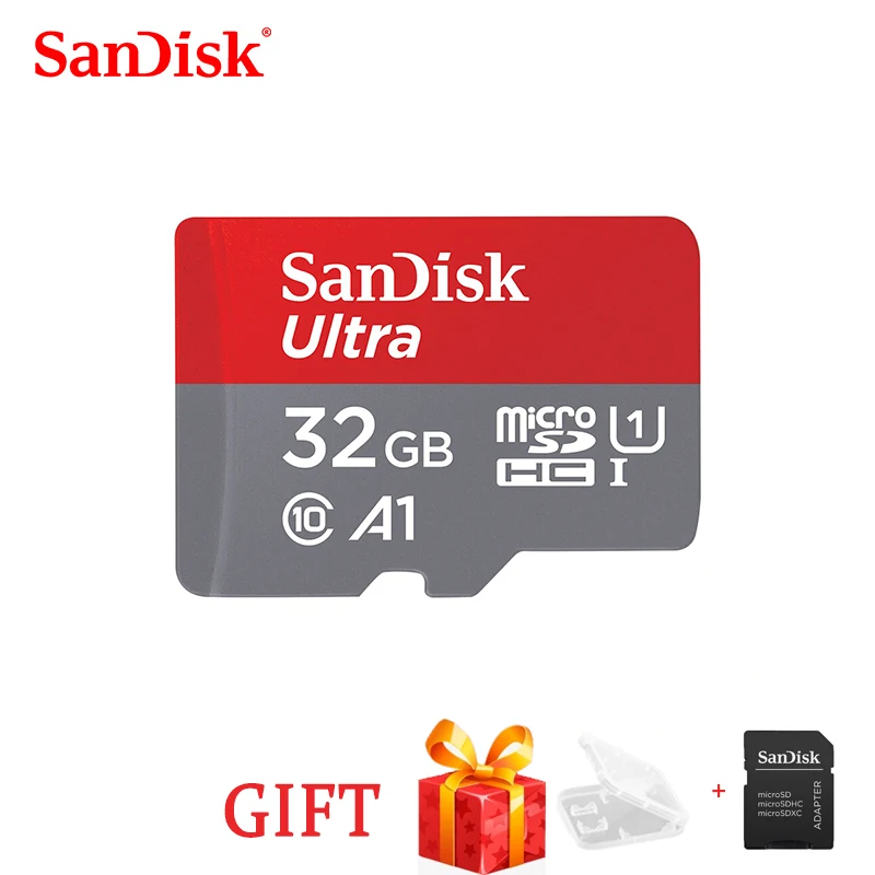 

SanDisk A1 Memory Card 16GB 32gb 64GB 128GB 200GB 256GB 400GB Micro sd card Class10 UHS-1 flash card Memory Microsd TF/SD Card