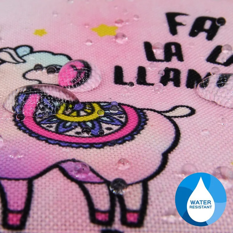 WULI SEVEN Pink Alpaca Printing Coin Purse Small Zipper Waterproof Card Key Pouch Mini Square Wallet For Children Gift | Багаж и сумки