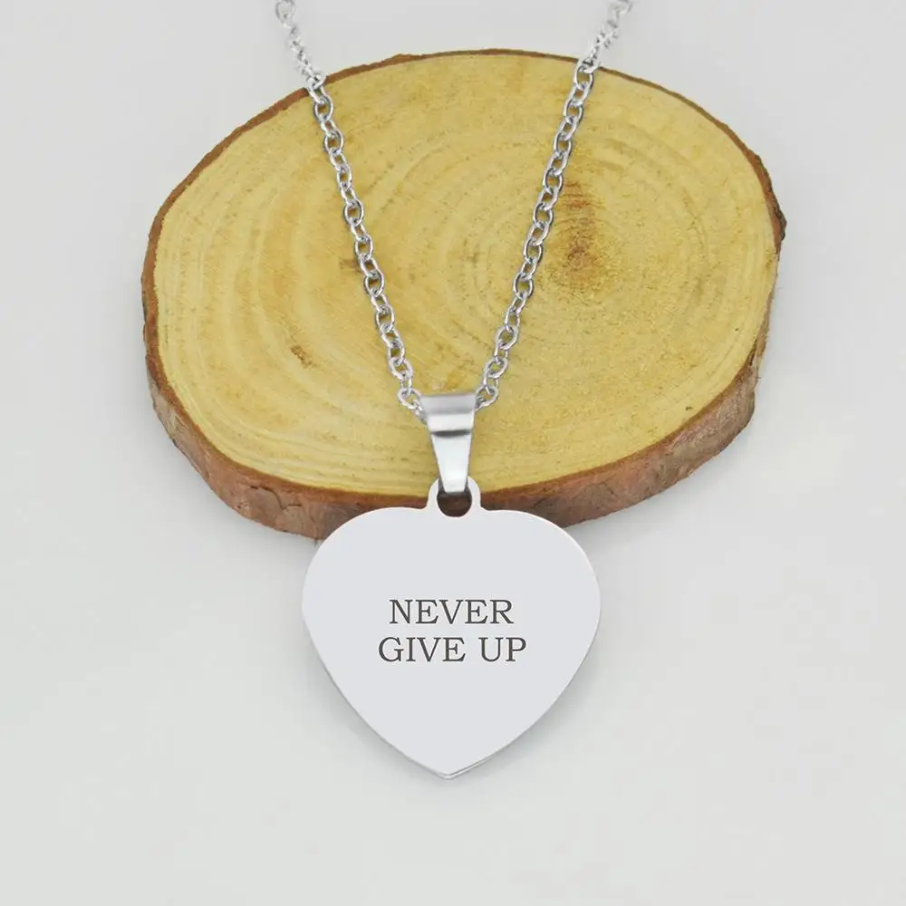 Женская цепочка из нержавеющей стали с подвеской в виде сердца|Подвески| |