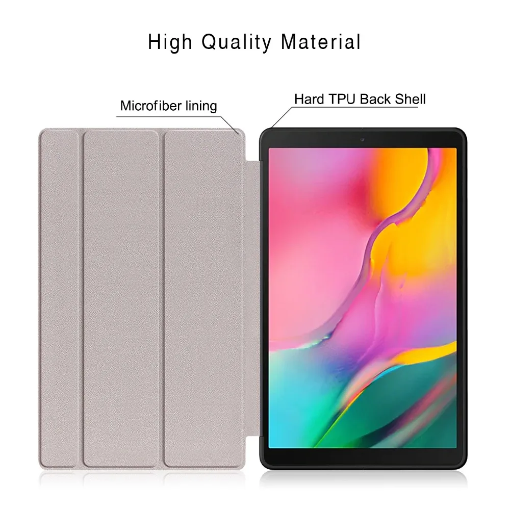 Ультра тонкий PU чехол для samsung Galaxy tab A 10,1 SM-T510 T515 планшет чехол для samsung tab a 10.1 чехол