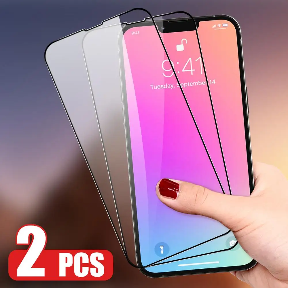 

Защитное стекло для iPhone 13 12 11 Pro Max 13 12 Mini полное покрытие закаленная пленка для iPhone XR X XS Max 9D прозрачная пленка