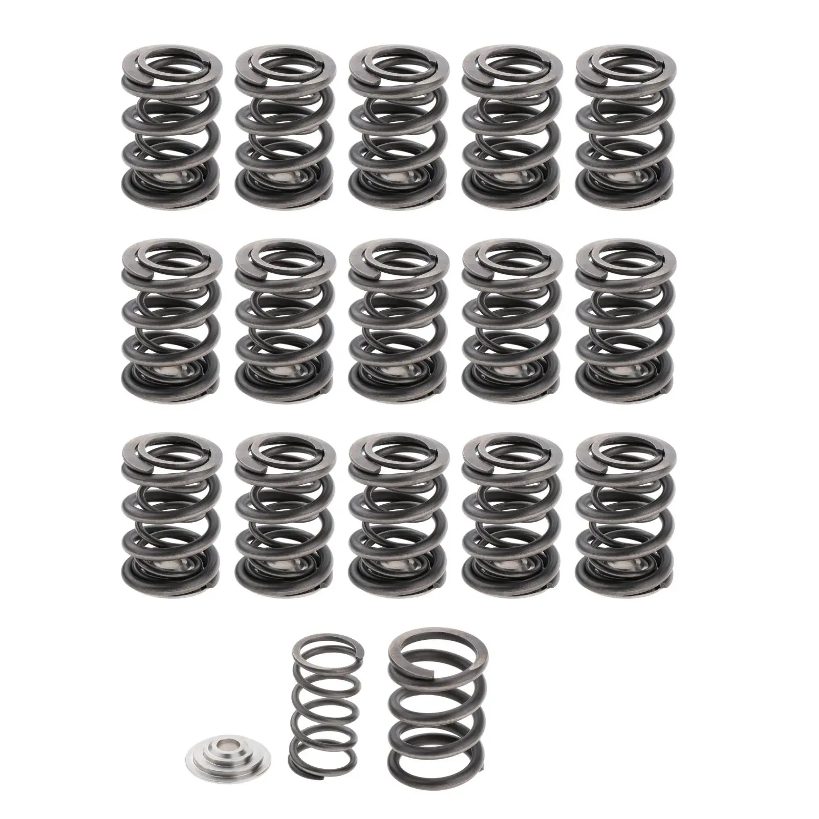 16x 85lb Dual Valve Springs Retainers Set for Honda B18C B18C1 Spare Parts |