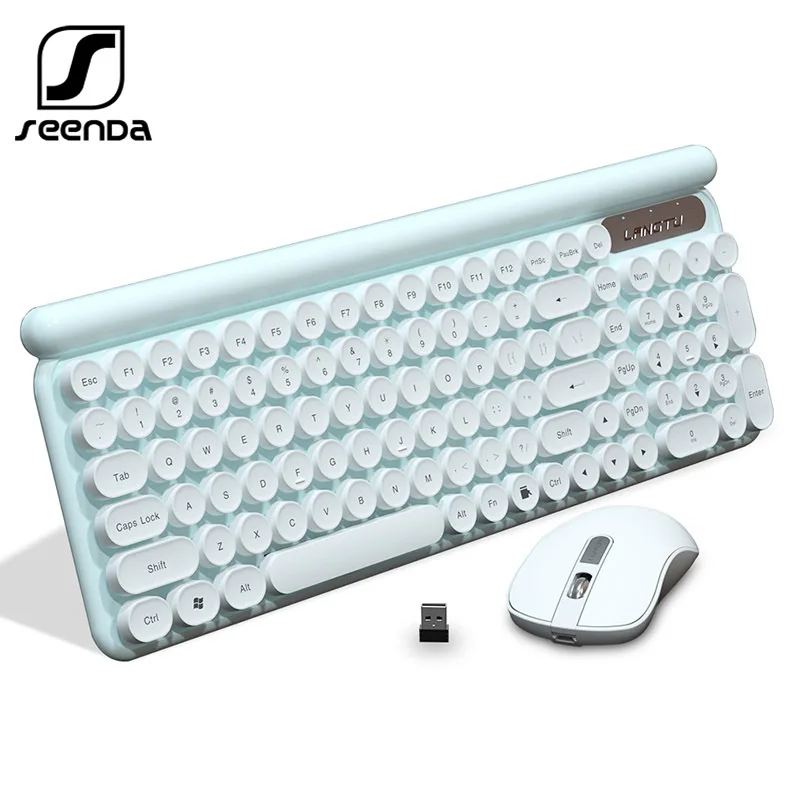 

Клавиатура SeenDa механическая, перезаряжаемая, для ноутбука, ПК, Macbook, водонепроницаемая, в стиле панк