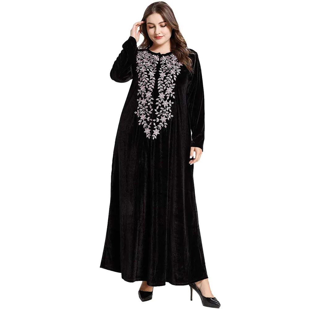 Бархатное платье в Дубае женские мусульманские турецкие платья стиле Абая