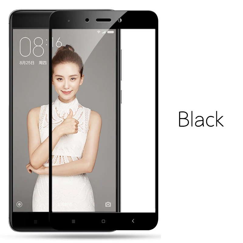 Black 9D полное покрытие закаленное защитное стекло для Xiaomi Redmi Note 4 4X Redmi Note4 Pro Note 4X глобальная Версия защитная пленка для экрана - Цвет: Black
