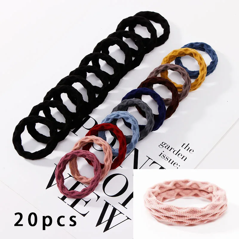 10pcs/Set New Women Basic Crude Elastic Hair Bands Ponytail Holder Scrunchie Headband Rubber Bands Fashion Hair Accessories