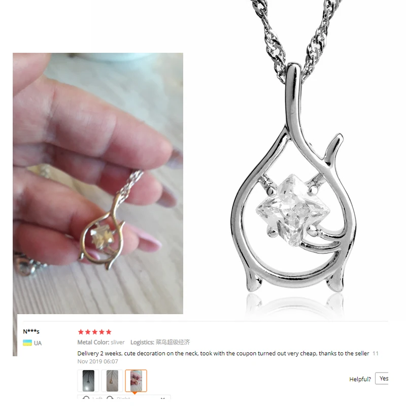 Женские Модные ювелирные изделия Аксессуары Подвески Ожерелья Стразы skyrim