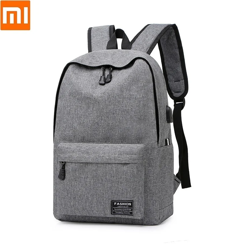 

New Fashion Student Bag Nylon College Style Computer Bag USB Large Capacity Backpack Bookbag Travel Shoulder Bags Chest Pack