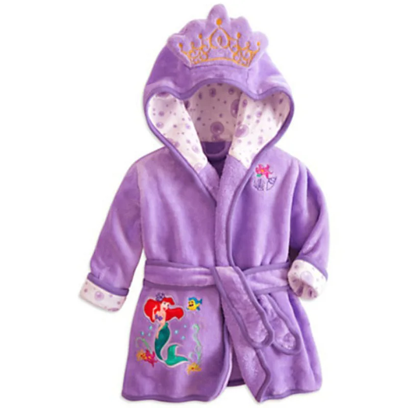 Disney Baby Girl Clothes Pajamas Boutique Kids Clothing Cute Boy Soft VelvetMickey Outfit Children's Bathrobe | Детская одежда и