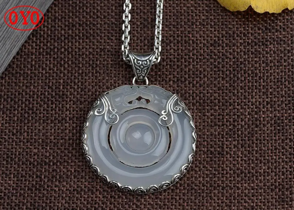Фото 100% Серебро S925 винтажный тайский серебряный кулон ремесло серебро