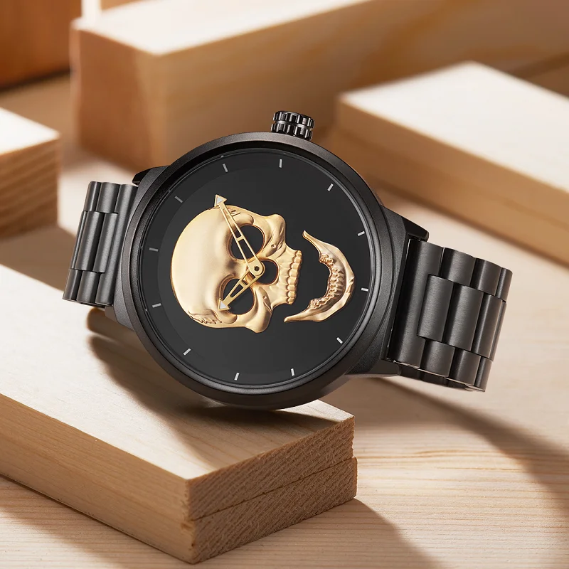 Часы наручные BIDEN Мужские кварцевые в стиле стимпанк Оригинальные