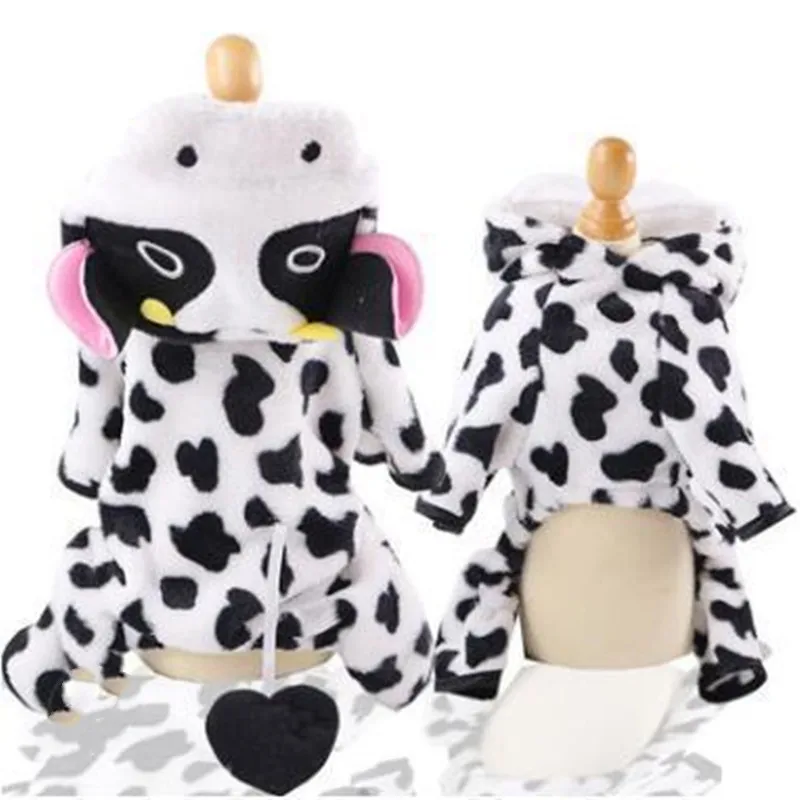 2021 Pet Clothing Autumn And Winter New Dog Clothing Coral Velvet Cow Suit Cogi Bomei Cat Warm Change