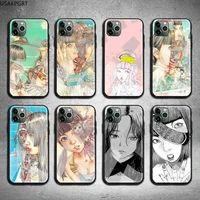 Shintaro Kago Horror Cover Couqe Phone Case Tempered Glass For iPhone Pro MAX Plus 2020 case
