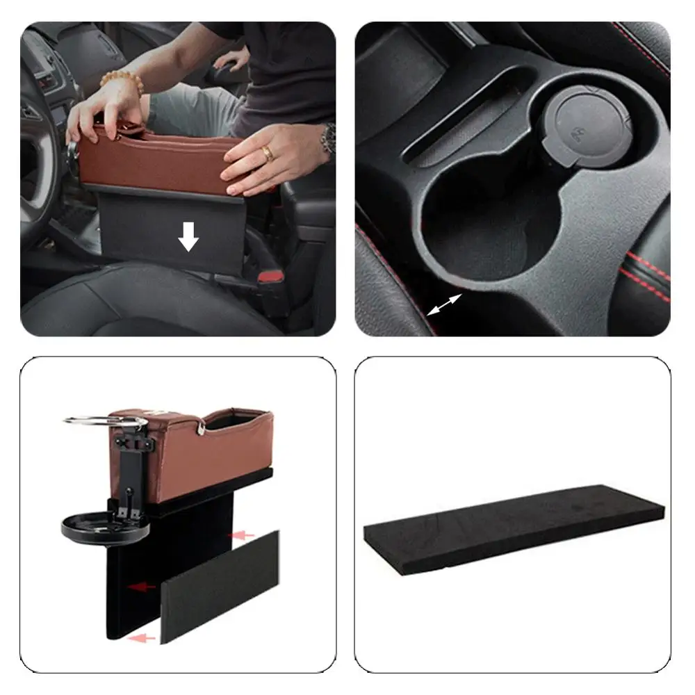 Triclicks Car Organizer Seat Gap Versatile Storage Box With Cup Holder Universal Keys Wallet Phone Coins Card | Автомобили и