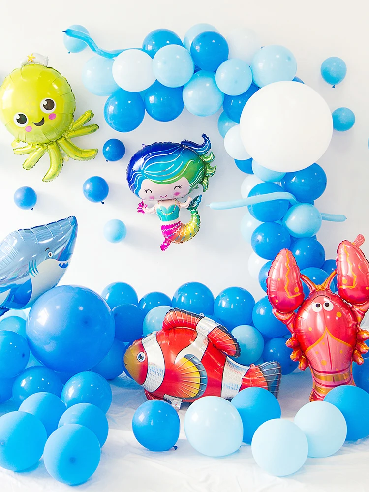 Воздушный шар в виде животных под морем шары для украшения дня рождения русалки
