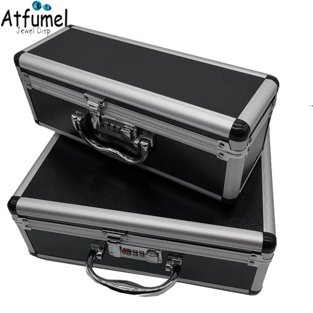 Quality Bracelet Box 15/30 Slot Gold Jade Bangle Carrying Case Household Bracelet Jewelry Storage Locked Travel Box Ring Box