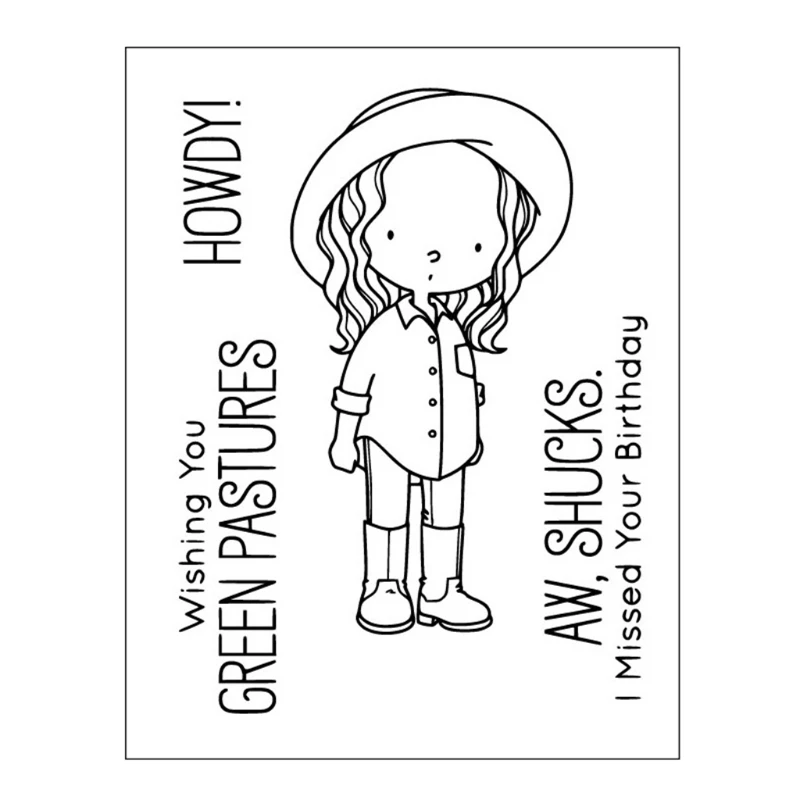 

Girl's Life Silicone Clear Stamp for Seal for DIY Scrapbooking Paper Card Making Photo Album Art Craft Decorative Supply