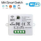 Беспроводной смарт-выключатель с Wi-Fi, 433 МГц, RF, настенный панельный переключатель, дистанционное управление через приложение, мини-релейный приемник, 220 В, домашсветильник светодиодный светильник, вентилятор для лампы