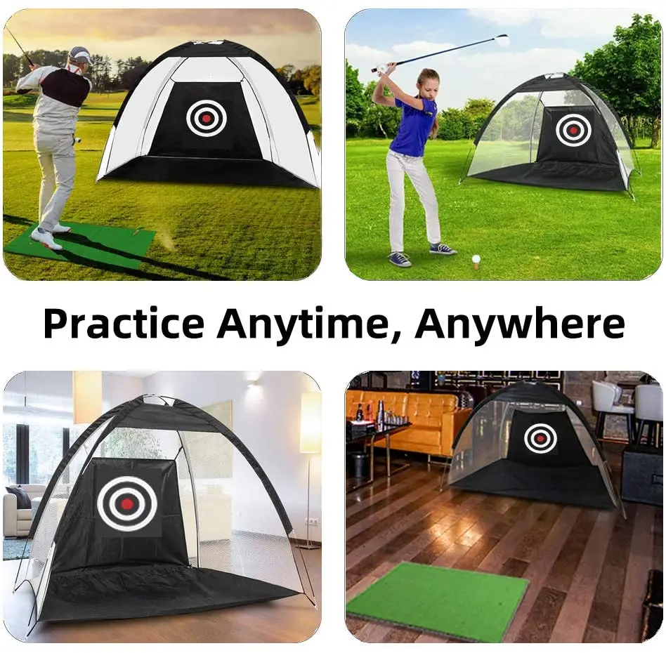 2M 3M Practice Golf Net &amp Mat Pop Up Chipping Hitting Batting Cage Indoor Outdoor Garden Grassland Golfer Training Drop Shipping | Спорт и