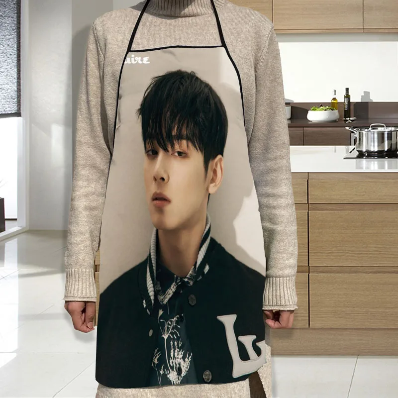 Пользовательский фартук для приготовления пищи вечевечерние Cha EunWoo аксессуары