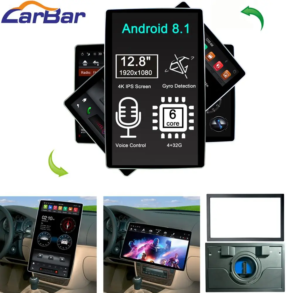 Автомобильный DVD плеер с GPS радио 12 8 &quotTesla Style Android для старого Volkswagen VW Passat B5 Golf 4 Polo