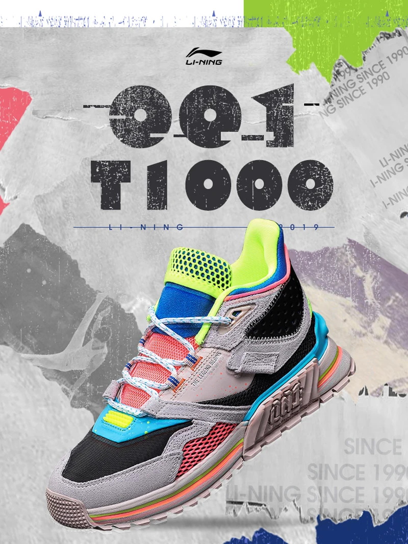 Li-Ning/Женская обувь; 001 T1000; зимняя обувь для образа жизни; Стильная Спортивная обувь с подкладкой в стиле ретро; кроссовки с динамичным корпусом; AGLP094 YXB330