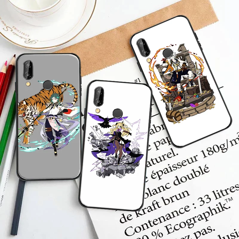 

Genshin Impact Silicone TPU Phone Case For Huawei P Smart Z 2019 2021 P20 P20 Lite P30 P40 P40 Lite Pro Shell Cover Coque Capa